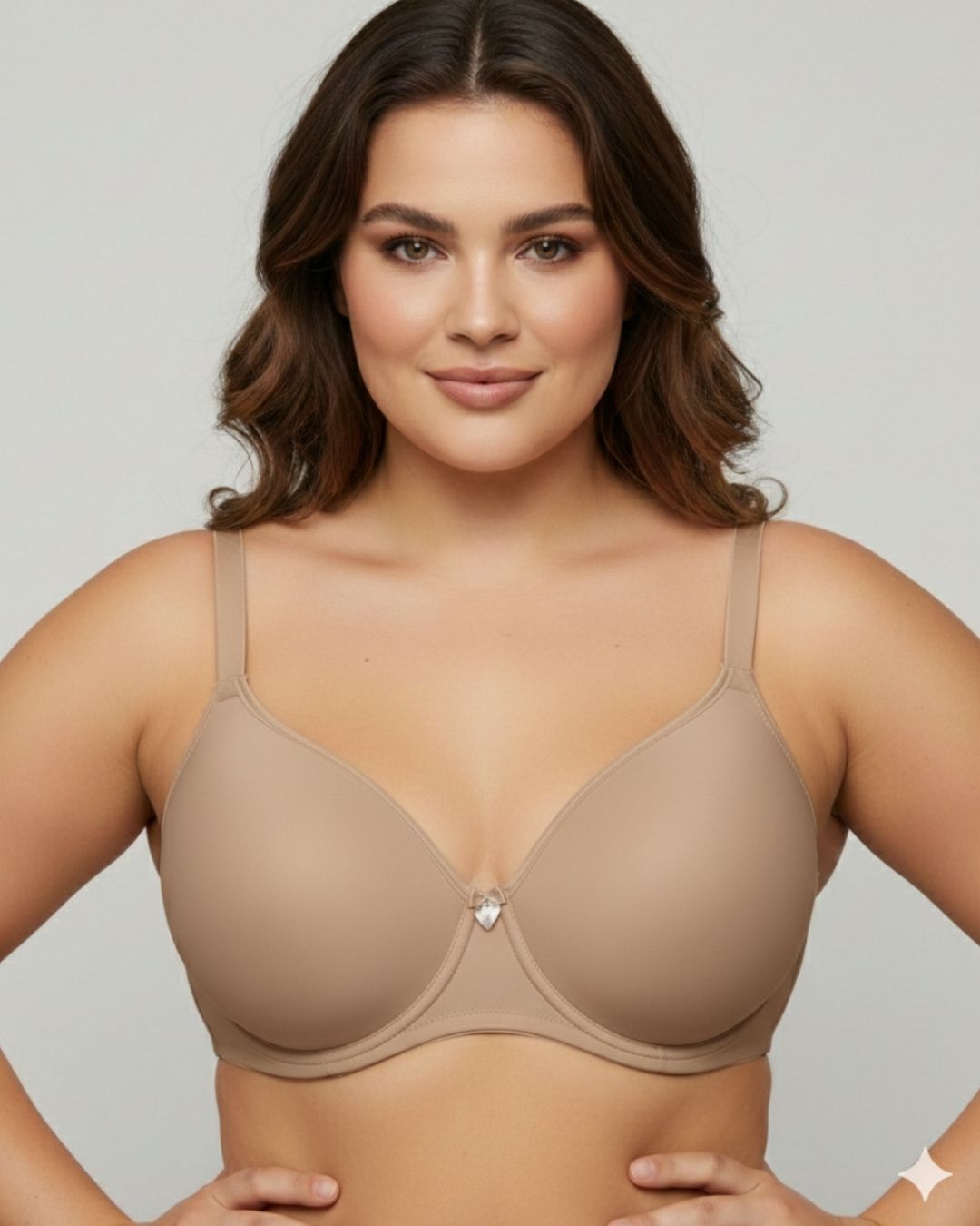 Suti&atilde; Plus Size 56 liso chocolate
